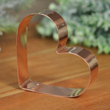 Load image into Gallery viewer, Heart Shaped Copper Cookie Cutter - Luxury Gift for Christmas
