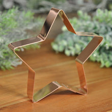 Load image into Gallery viewer, Star Shaped Copper Cookie Cutter - Luxury Gift for Him - Her
