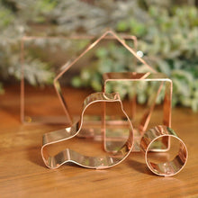 Load image into Gallery viewer, Small Gingerbread Bird House 5 Piece Copper Cookie Cutter Set - Luxury Gift
